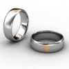 Tri-Colour Unique Mens Wedding Ring
