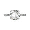 3.5Ct Diamond Ring with Diamond Set Claws and Band w