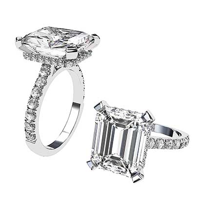 5Ct Emerald Cut Diamond Ring 1 2