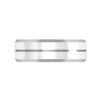 Bezel Edged with Groove Mens Wedding Ring 22