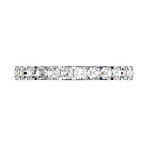 Carre Cut Diamond Half Eternity Band1