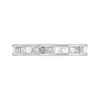 Channel Set Carre Cut Diamond Ring white 4