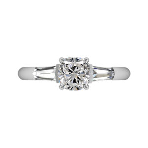 Cushion Cut Diamond Three Stone Engagement Ring 5