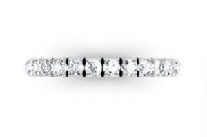Cut Down Diamond Half Eternity Band 4