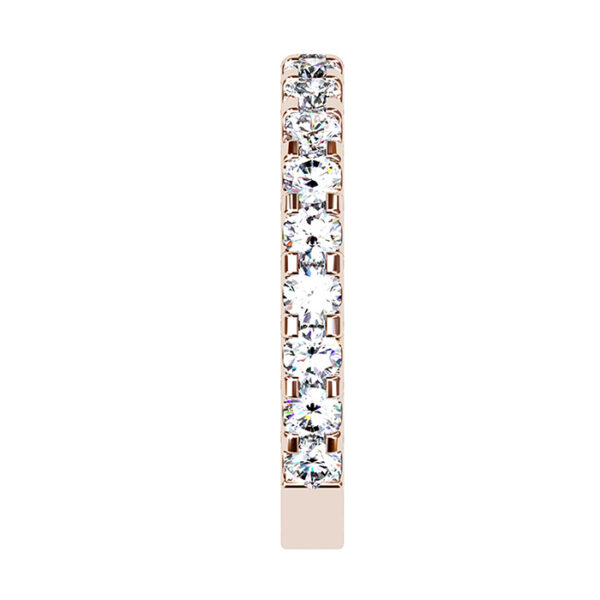 Cut Down Diamond Half Eternity Band in Rose Gold rose 4