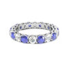 Diamond and Sapphire Claw Set Ring 1