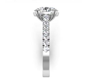 Double Prong Oval Shape Diamond Engagement Ring 5 2