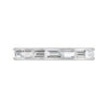 Emerald Cut Channel Set Half Eternity Diamond Ring white