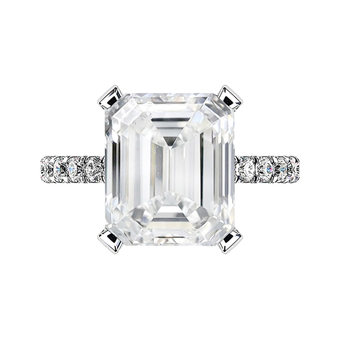 Emerald Cut Hidden Halo Diamond Ring Waldemar Jewellers Emerald Cut Hidden Halo Diamond Ring Waldemar Jewellers