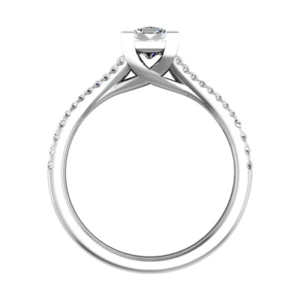 Engagement Ring with Split Shank white 3