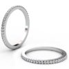 Fine Cut Down Set Diamond Wedding Ring 1