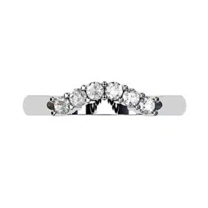 Fitted Claw Set Wedding Ring