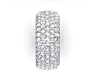 Five Row Diamond Cobblestone Eternity Band 5
