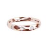 Flush set rose gold wedding ring 51