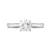 Four Claw Brilliant Cut Round Diamond Solitaire Engagement Ring w6