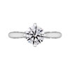 Four Prong Round Brilliant Cut Solitaire Diamond Engagement Ring 5