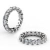 Heart Claw Set Wedding Ring 1 2
