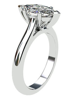 Marquise Cut Diamond Classic Solitaire Ring 4 1