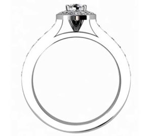 Marquise Diamond Halo Engagement Ring 3 2