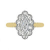 Marquise Vintage Style Halo Diamond Ring