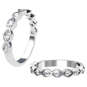Modern Eclipse Half Eternity Band 1