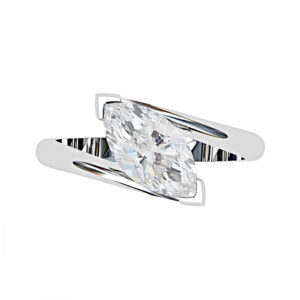 Modern Style Marquise Diamond Engagement Ring