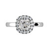 One Carat Cushion Cut Diamond Engagement Ring 5