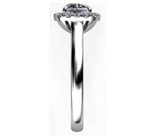 One Carat Cushion Cut Diamond Engagement Ring 5 3