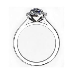 One Carat Cushion Cut Diamond Engagement Ring w2