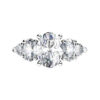 Oval Diamond Five Stone Engagement Ring w