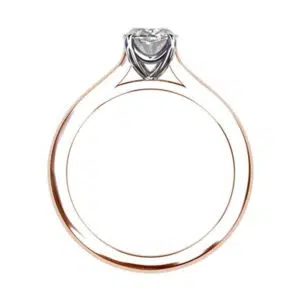 Oval Shaped Diamond Solitaire Rose Gold Engagement Ring r2