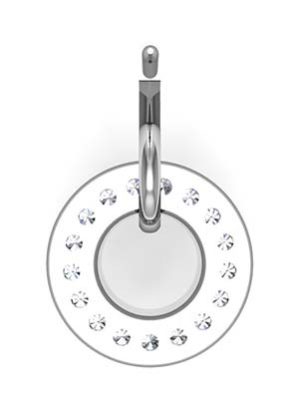 Pave Set Circle of Diamond Earrings 3 2