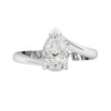 Pear Cut Solitaire Engagement Ring with Twisted Band w copy