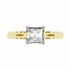 Petal Style Princess Cut Solitaire Diamond Ring 8