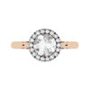 Round Diamond Halo Rose Gold Engagement Ring r