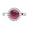 Ruby Halo Engagement Ring 2 2