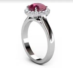 Ruby Halo Engagement Ring 4 2