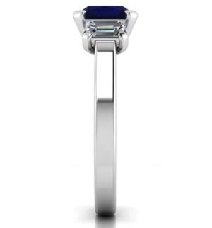 Sapphire Three Stone Engagement Ring 5 2