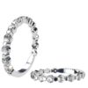 Single Claw Round Brilliant Cut Diamond Wedding Ring 1