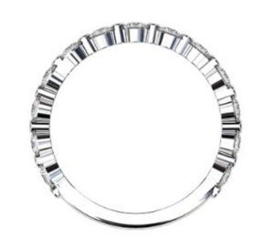 Single Claw Round Brilliant Cut Diamond Wedding Ring 3