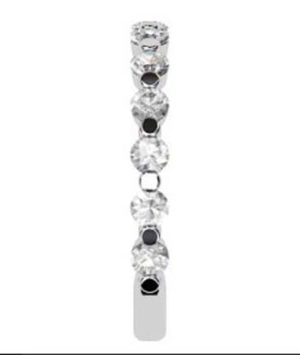 Single Claw Round Brilliant Cut Diamond Wedding Ring 5