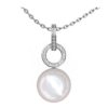 South Sea Pearl Pendant with Diamond Circle 1 1