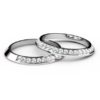 Split diamond angled wedding ring 1