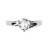 Three Claw Diamond Solitaire Ring w