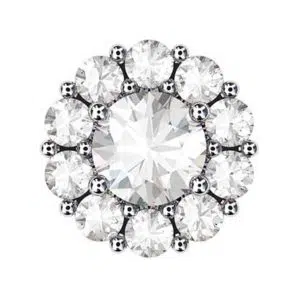 Traditional Diamond Cluster Stud Earrings 2 2