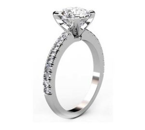 Two Carat Cushion Cut Diamond Engagement Ring 4 2