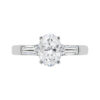 Two Carat Oval Diamond Three Stone Engagement Ring copy