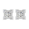 princess cut diamond stud earrings