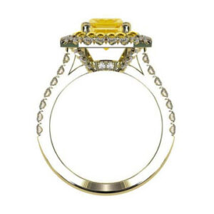 yellow diamond with yellow diamond halo dress ring 4