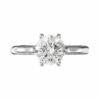 6 claw cross over diamond solitaire ring 3